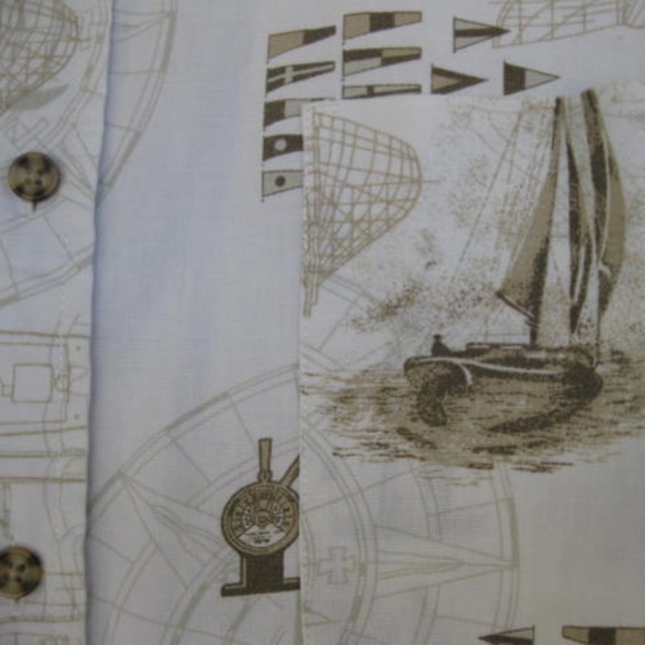 Puritan, Men's, Nautical, Casual, Button Down, Like New - Picture 7 of 7